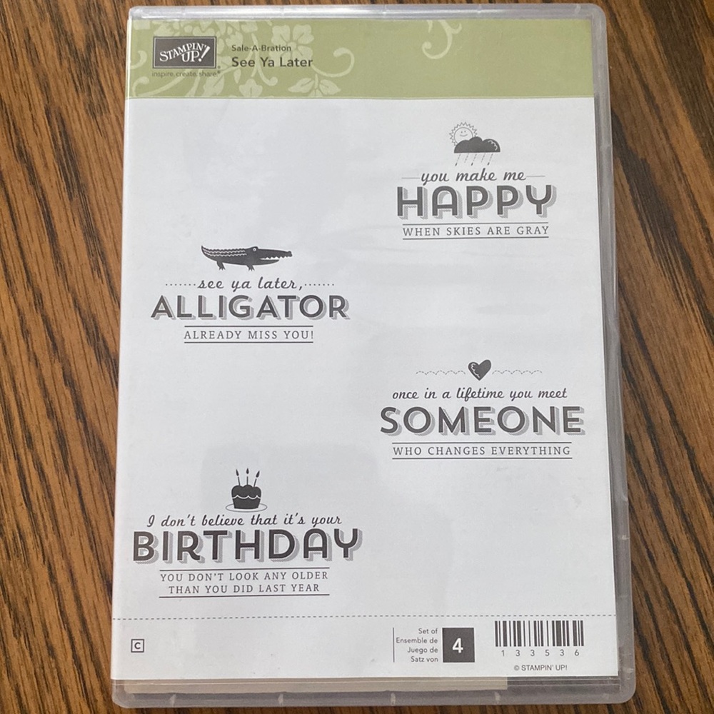Stampin’ Up! See Ya Later Cling Mount Stamp Set of 4
